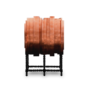 Mueble de salón mueble bar de madera maciza lacado brillante